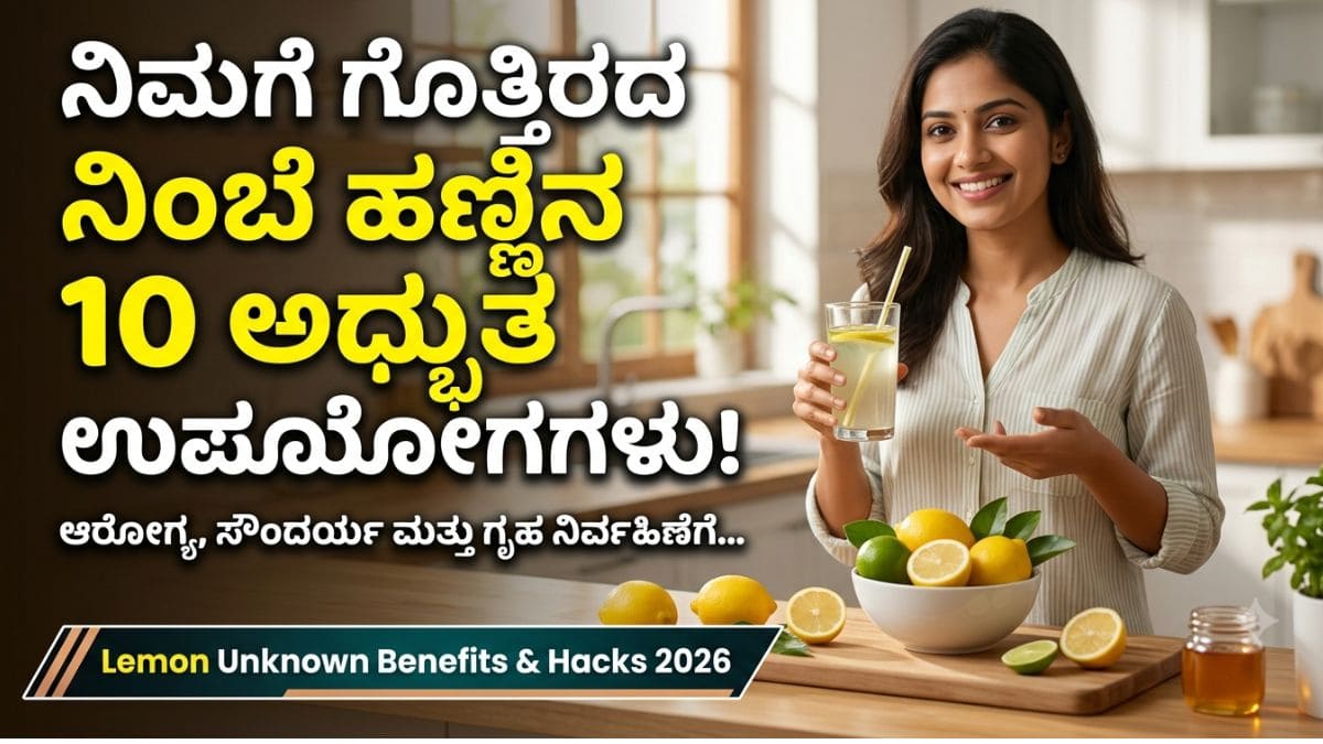 Lemon lemon benifits in kannada